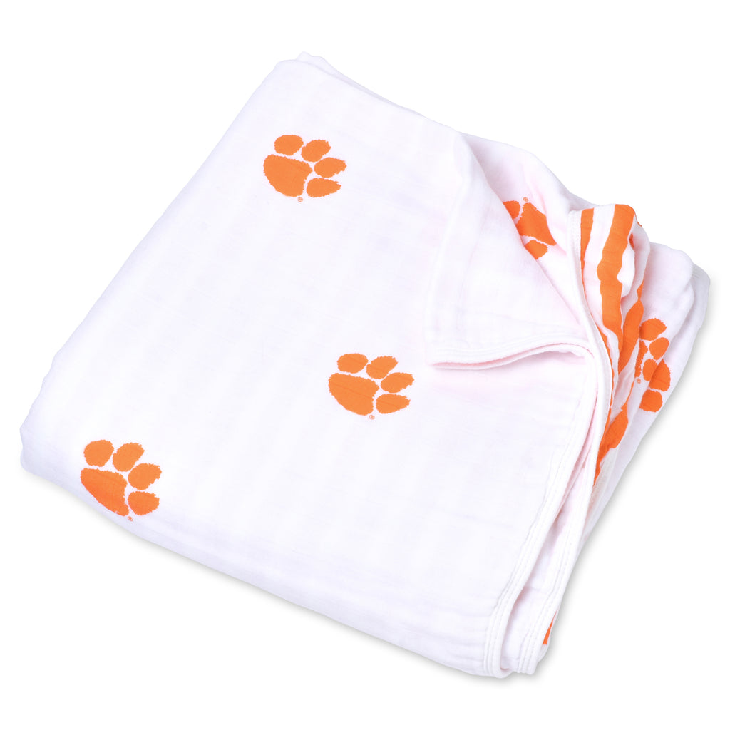 Clemson University Muslin Blanket
