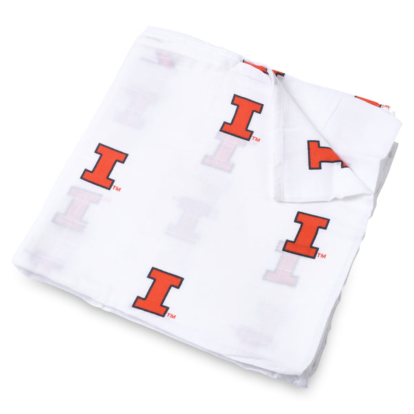 University of Illinois Swaddle Blanket