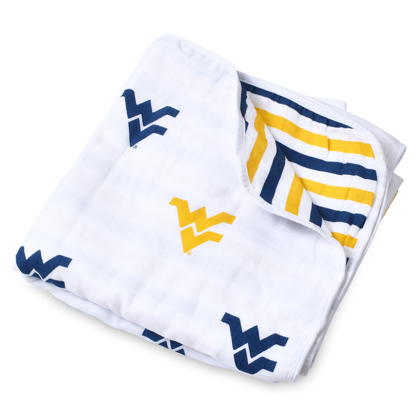 West Virginia University Muslin Blanket