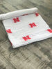 ***Pre Order*** University of Nebraska Swaddle Blanket