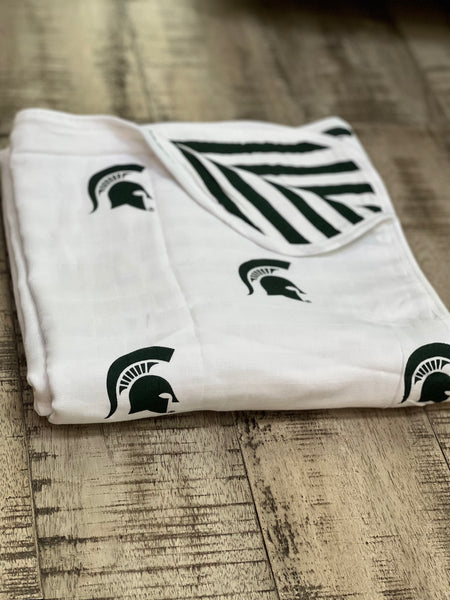 Michigan state 2025 baby blanket