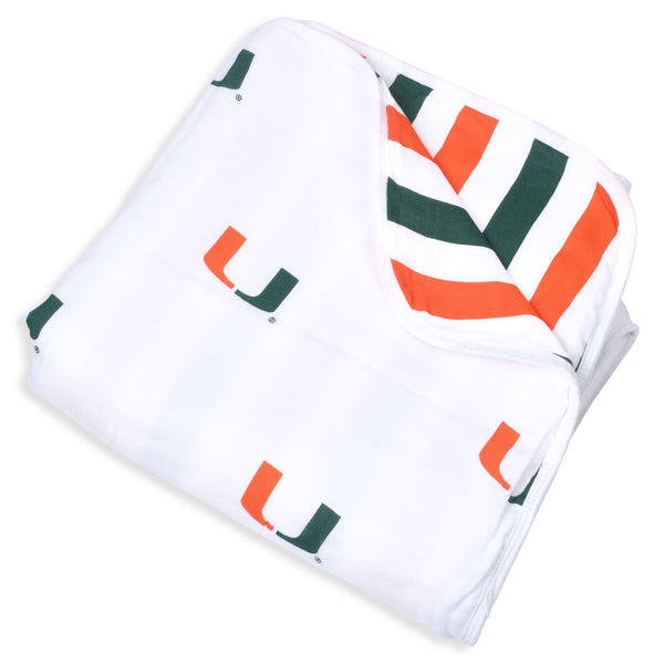 University of Miami Muslin Blanket
