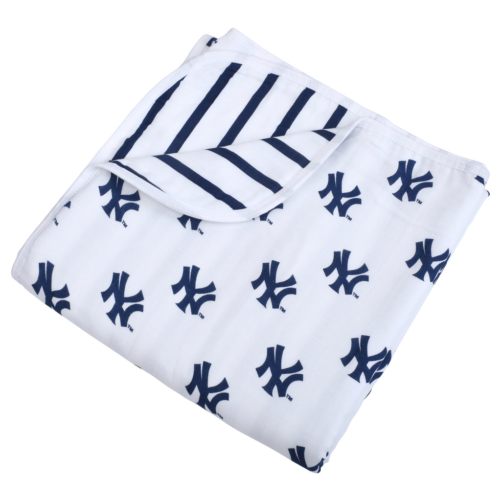 New York Yankees Four Layer Muslin Blanket