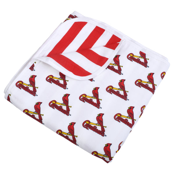 St. Louis Cardinals Four Layer Muslin Blanket