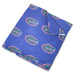 University of Florida knit swaddle blanket featuring Gators logo in a soft, stretchy knit fabric, displayed folded to highlight its collegiate design and cozy texture.