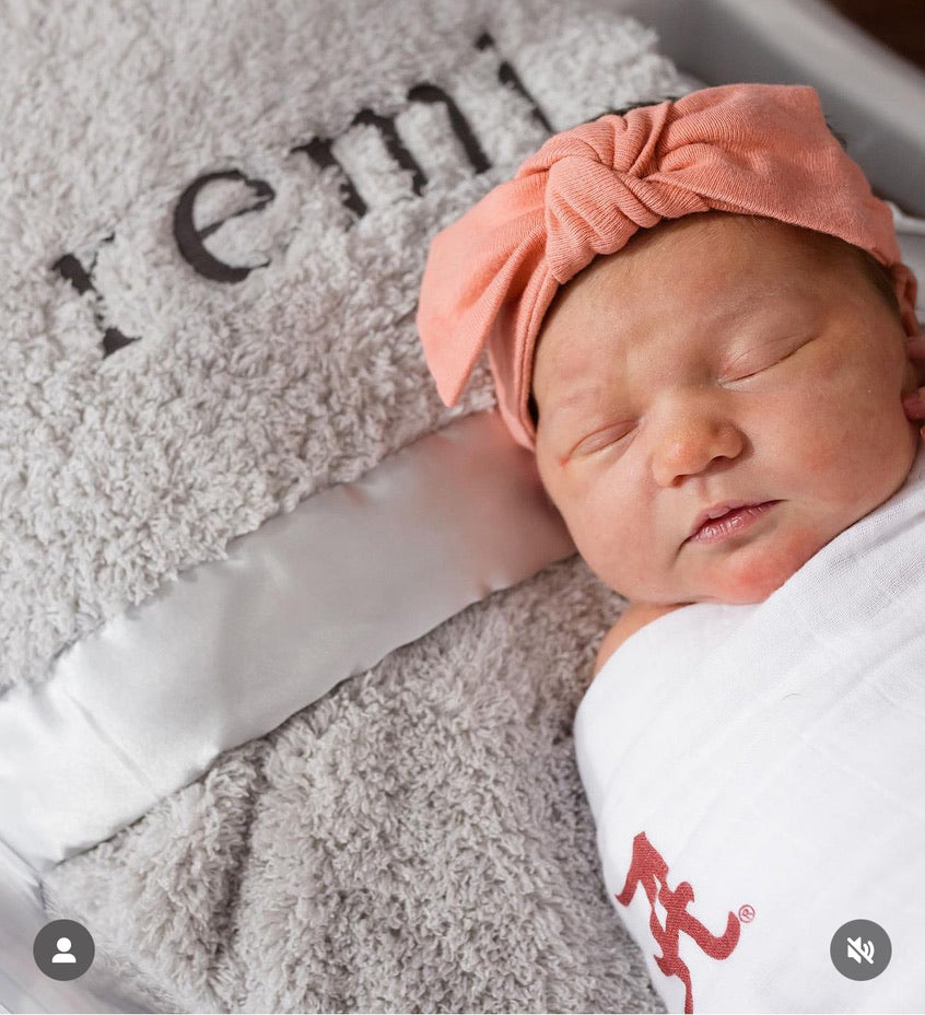 alabama football helmet for newborn pics Infant Three Little Anchors White Alabama Crimson Tide 47'' x Muslin Swaddle Blanket