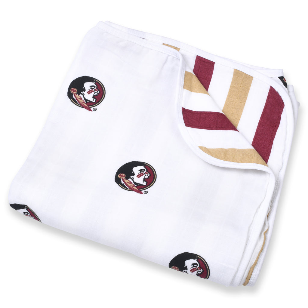 Florida State University toddler muslin blanket 4 layer cotton