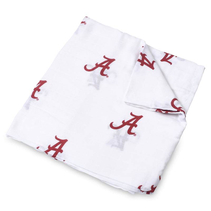 Three Little Anchors University Of Oklahoma Muslin Swaddle Blanket - 47x47 Inch, 100% Cotton - View #8