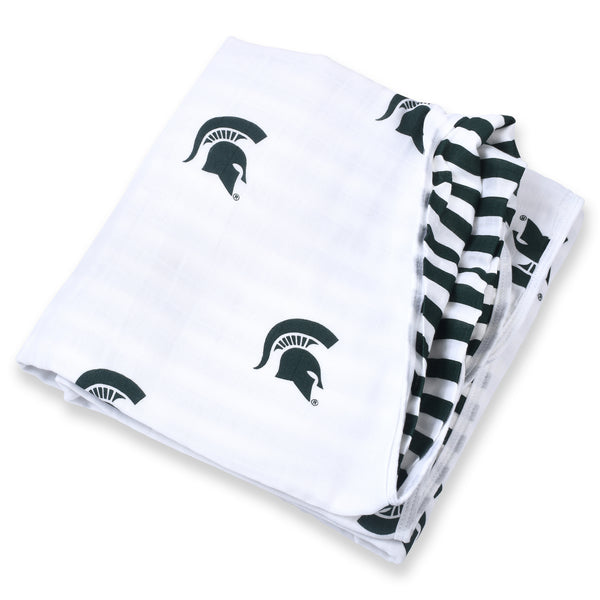 Michigan State University Four Layer Muslin Blanket