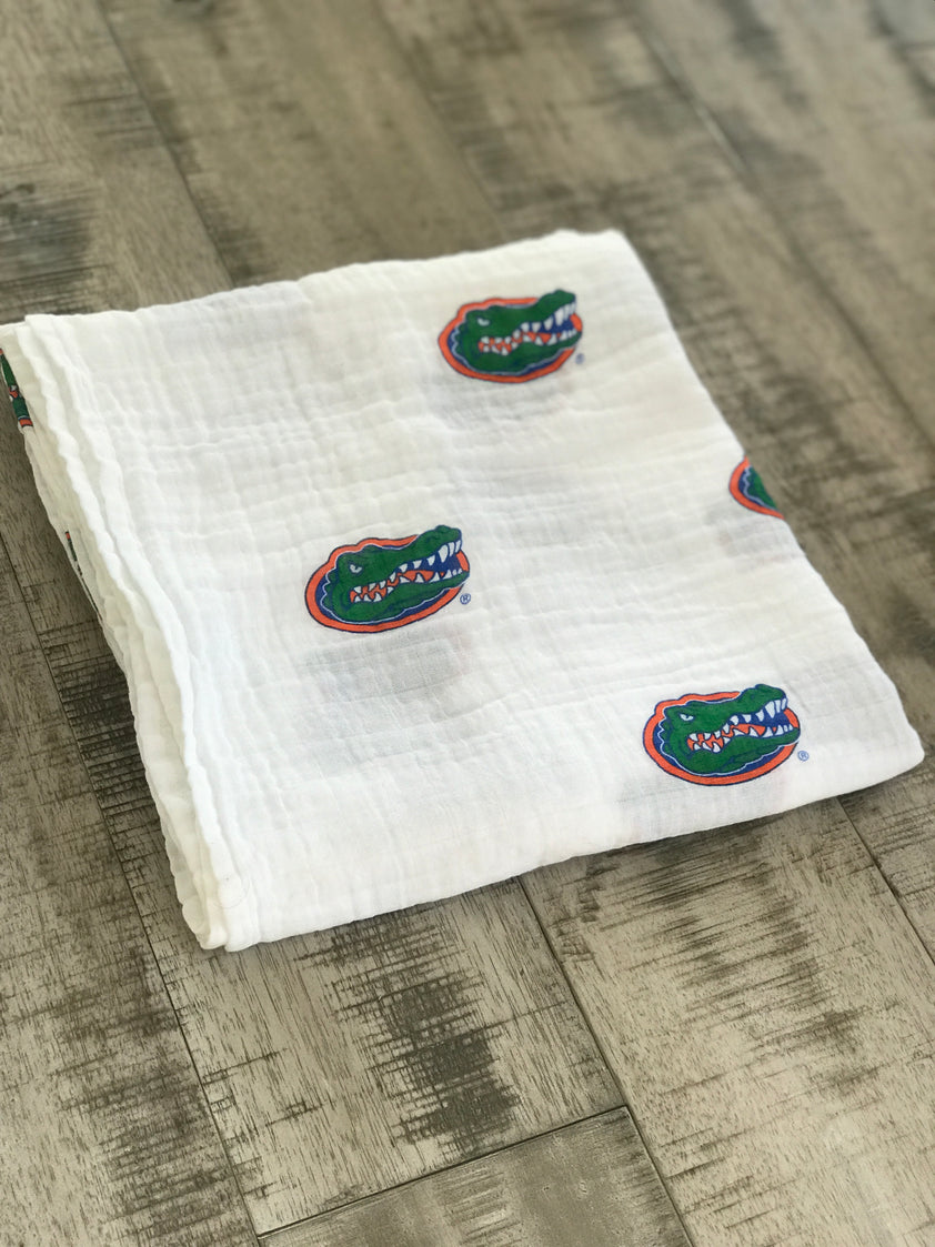 University of Florida Swaddle Blanket Three Little Anchors