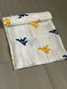 West Virginia University Swadde Blanket - Gold and Blue Flying WV