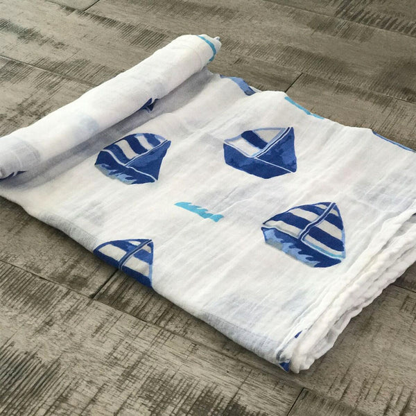 thumbnail image 2 of West Virginia University Swaddle Blanket - Official WVU Flying WV Design 47x47 Inch Cotton Muslin 2 of 14